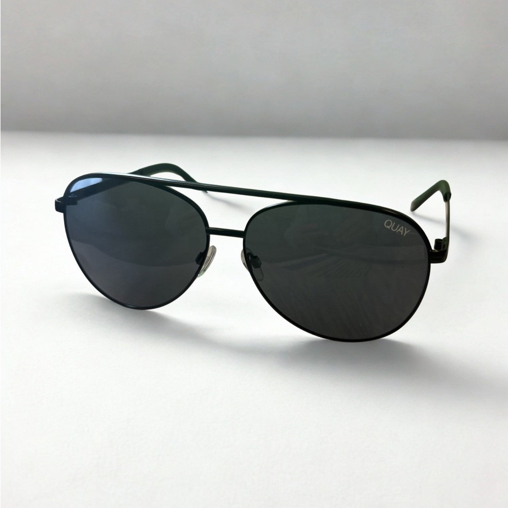 Quay Australia Black Aviator Sunglasses